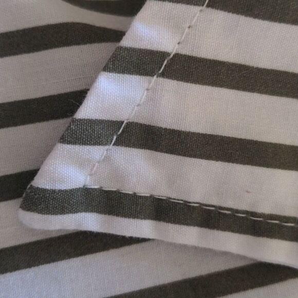 Bocabay  Women's green and white striped vintage top size small 🌈5 for $25 - Picture 9 of 10